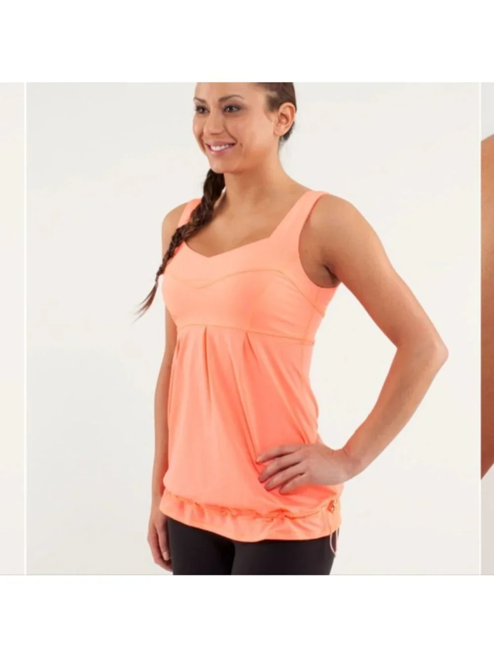Lululemon Run: Tame Me Tank Pop Orange / flash